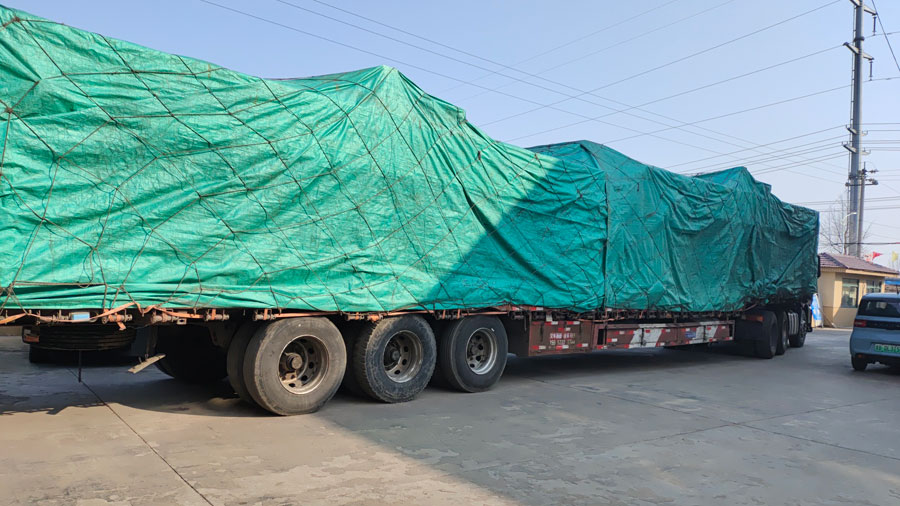 六機（jī）頭寬幅仿絲（sī）棉生產（chǎn）線發貨